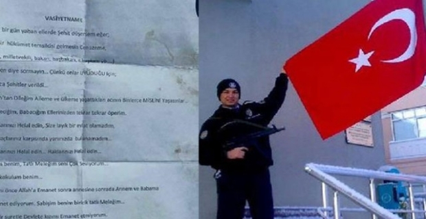 Valilikten, 'şehidin vasiyeti' açıklaması