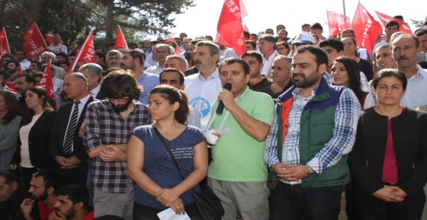 Ankara'daki katliamı Mardin’de protesto edildi