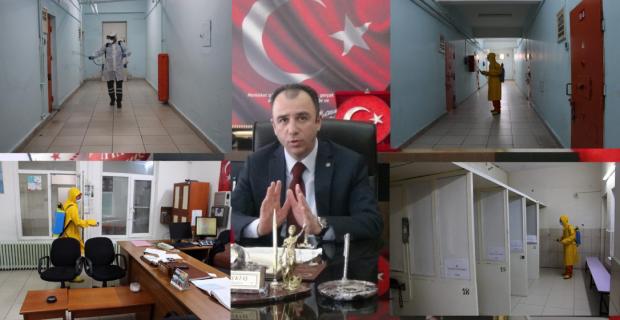 Mardin cezaevi her gün dezenfekte ediliyor