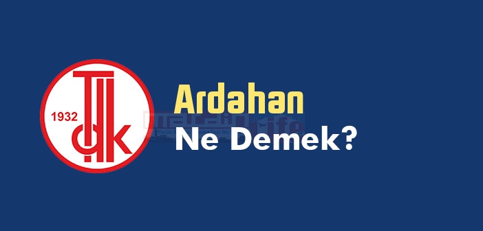 Ardahan ne demek? TDK'ya göre Ardahan kelime anlamı nedir? Ardahan sözlük anlamı