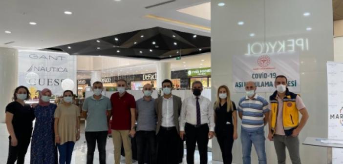 Mardian Mall’da Covid-19 uygulaması başladı