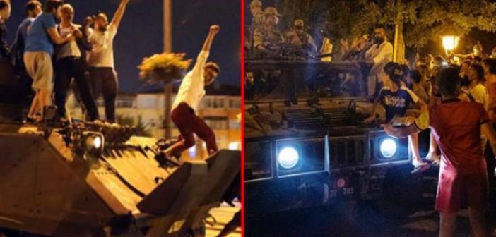 Darbe sonrası sokağa dökülenler, 15 Temmuz'a ait görüntülerle birlik çağrısı yapıyor