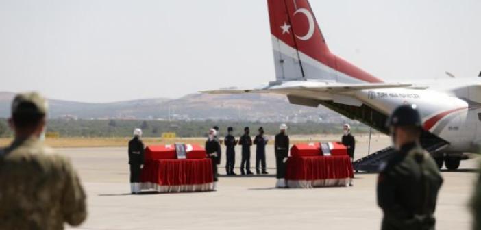 Şehitlerin cenazeleri memleketlerine uğurlandı