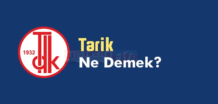 Tarik ne demek? TDK'ya göre Tarik kelime anlamı nedir? Tarik sözlük anlamı