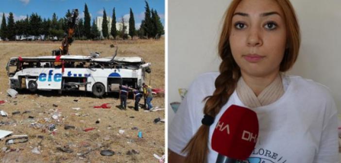 15 kişinin öldüğü otobüs kazasından emniyet kemeriyle kurtulan Didem, mucizeyi anlattı