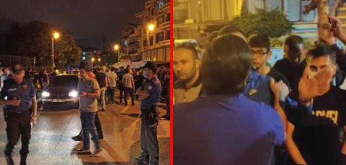 Ankara'da yabancı uyruklu grubun iki Türk gencini bıçaklaması üzerine mahalleli sokağa döküldü