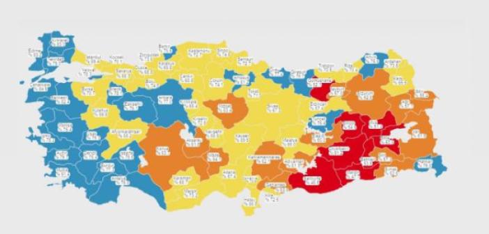 Aşılamada batı illeri 'mavi'ye büründü
