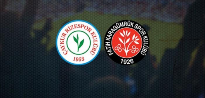 Çaykur Rizespor-Fatih Karagümrük maçı hangi kanalda? Rizespor-Karagümrük maçı ne zaman, saat kaçta, hangi kanalda yayınlanacak? Rizespor-Karagümrük maçı izle