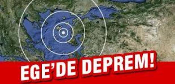 EGE'de yeni deprem