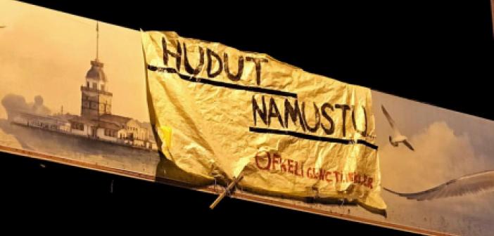 İstanbul'da gözaltına alınan gençler için tepkiler çığ gibi büyüyor! 'Hudut namustur' pankartı asan 6 Türk genci gözaltına alındı!