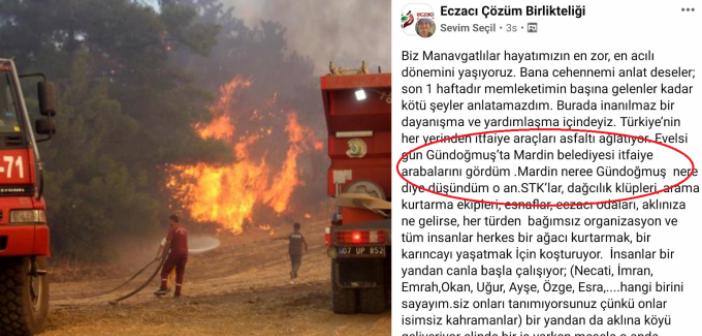 Manavgat'tan Mardin'e Özel Teşekkür
