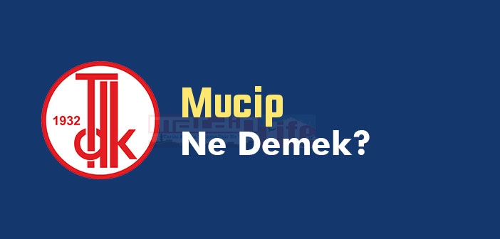 Mucip ne demek? TDK'ya göre Mucip kelime anlamı nedir? Mucip sözlük anlamı