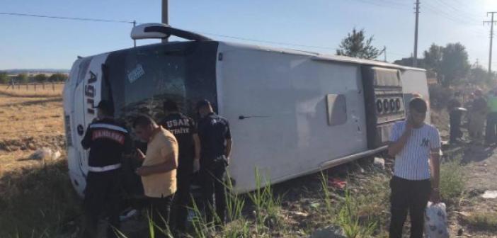 Otobüs şarampole yuvarlandı: 30 yaralı!