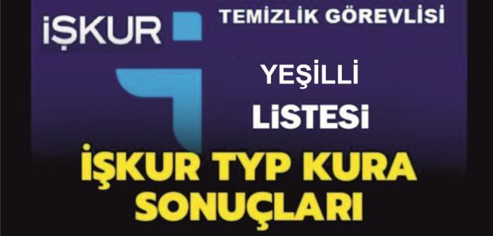 İşte Yeşilli için İŞ-KUR Kurası ile çekilen Asil ve Yedek TYP Listesi