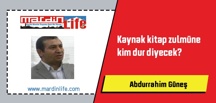 Kaynak kitap zulmüne kim dur diyecek?