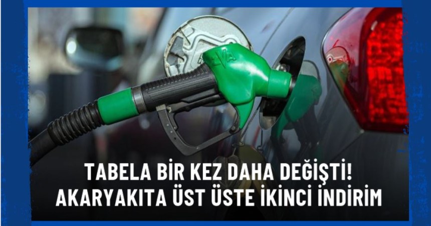 Önce motorin şimdi de benzin! Akaryakıta üst üste ikinci indirim