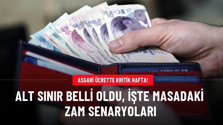 Yeni asgari ücret bu hafta belli oluyor! İşte masadaki zam senaryoları
