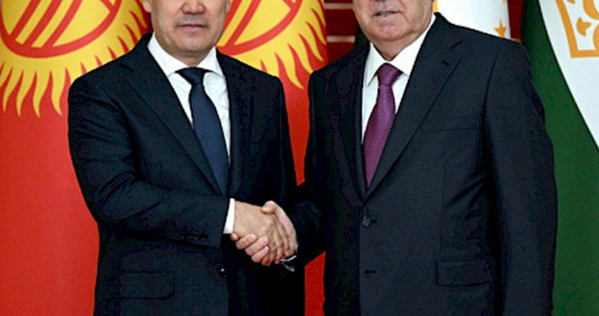 Kırgızistan ile Tacikistan arasında İşbirliği anlaşması