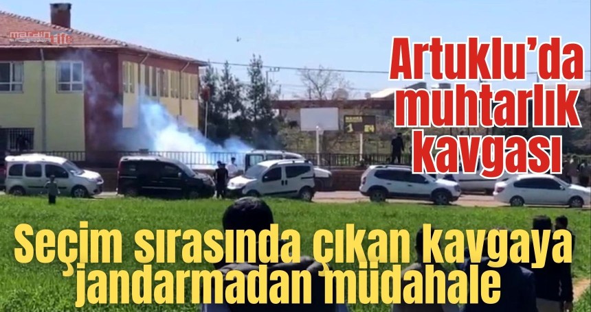 Artuklu’da muhtarlık kavgası; Seçim sırasında çıkan kavgaya jandarmadan müdahale