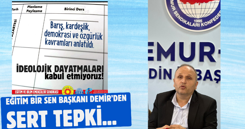 Başkan Demir'den Sert Tepki!