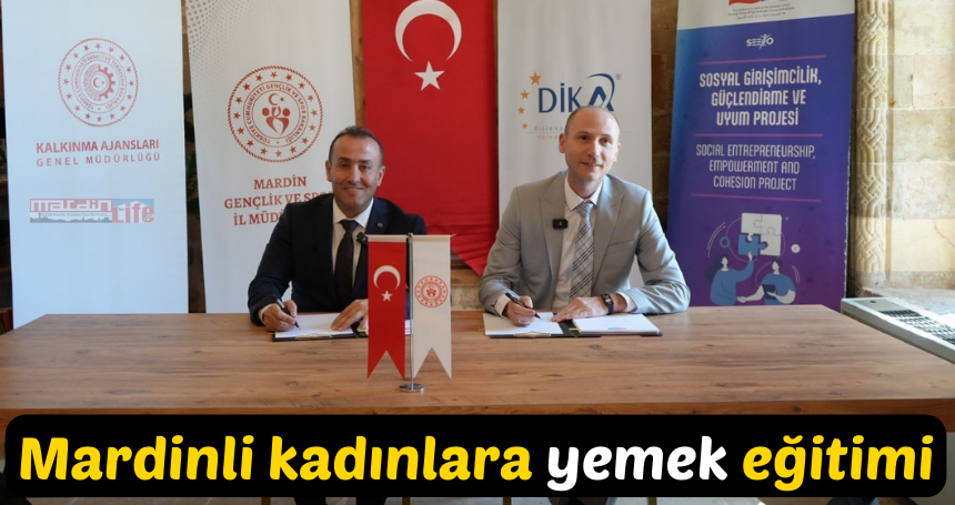 Mardinli kadınlara yemek eğitimi