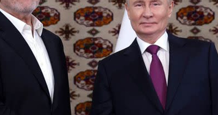 Pezeşkiyan ile Putin, Türkmenistan'da bir araya geldi