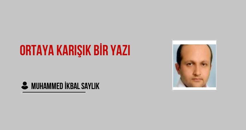 Ortaya karışık bir yazı