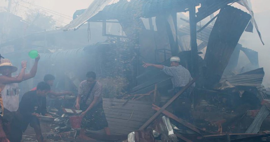 Myanmar'da bombalı saldırı 40 ölü, 80 yaralı
