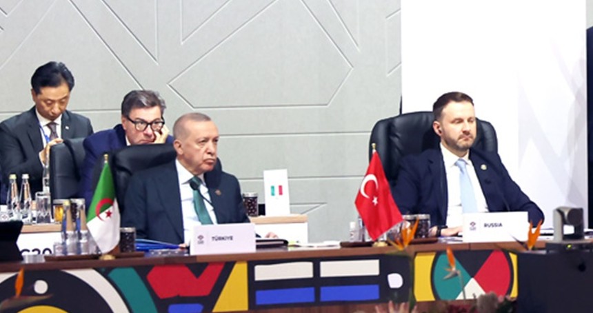 Cumhurbaşkanı Erdoğan: G20'yi daha fazla sorumluluk üstlenmeye davet ediyorum