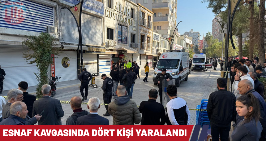 Esnafların kavgasında dört kişi yaralandı