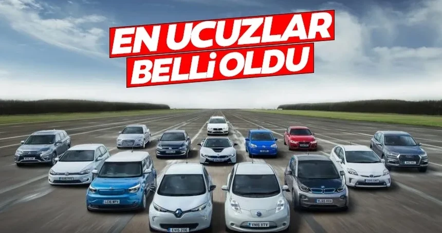 En ucuz sıfır otomobiller belli oldu