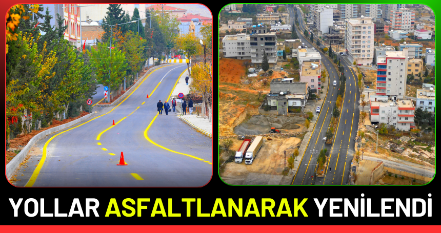 Yeşilli'de Yollar Asfaltlanarak Yenilendi