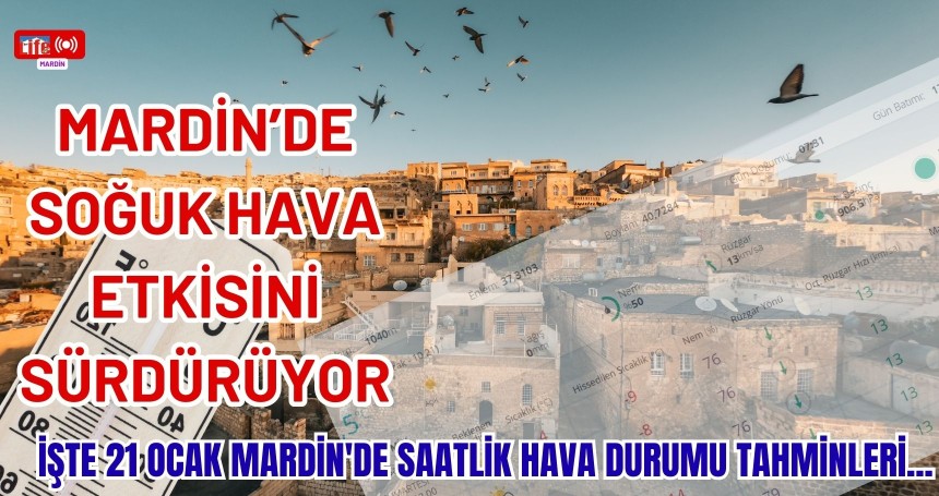 Mardin’de Soğuk Hava Etkisini Sürdürüyor