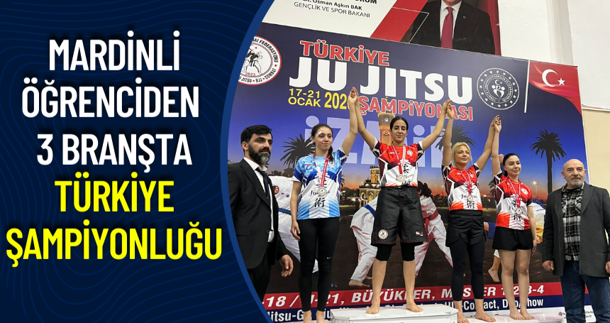 Mardinli öğrenciden 3 Branşta Türkiye Şampiyonluğu
