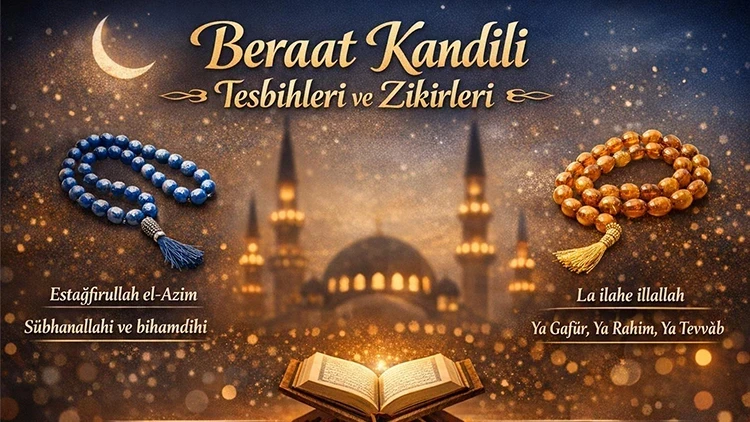 Berat Kandilinde çekilecek zikirler ve tesbihler neler? Berat Kandili zikirleri ve tesbihleri