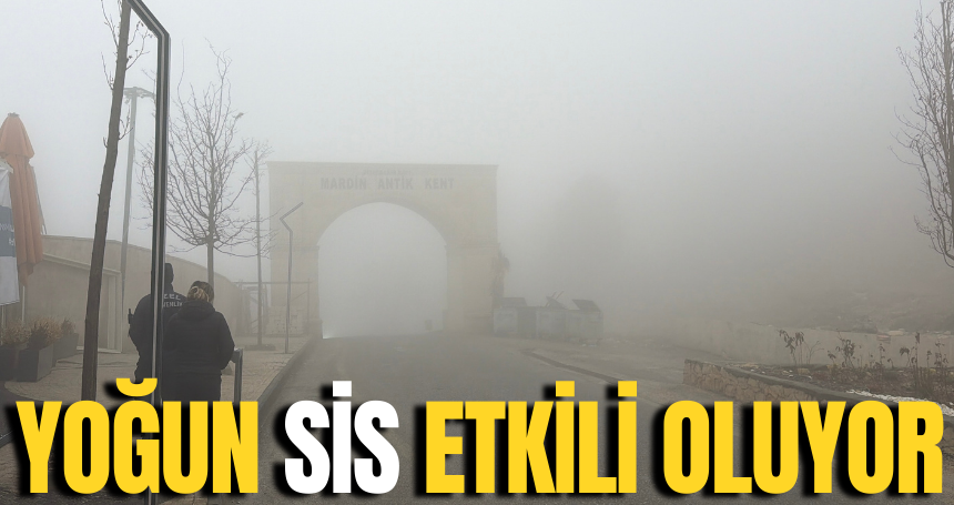 Mardin’de Yoğun Sis etkili oluyor