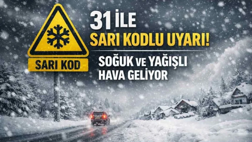 31 İle yoğun kar ve fırtına uyarısı!