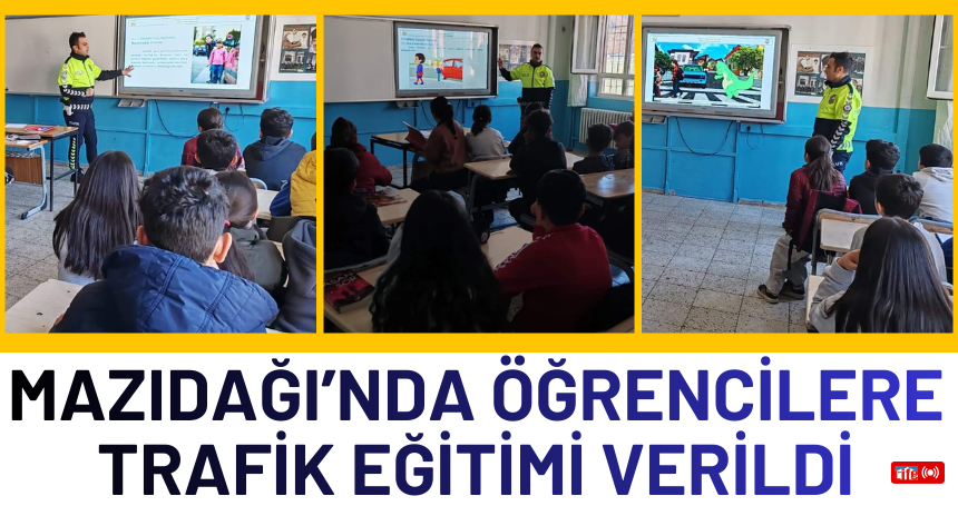 Mazıdağı’nda Öğrencilere Trafik Eğitimi Verildi