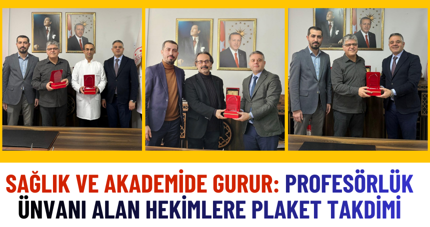 Mardin’de Sağlık ve Akademide Gurur: Profesörlük Ünvanı Alan Hekimlere Plaket Takdimi