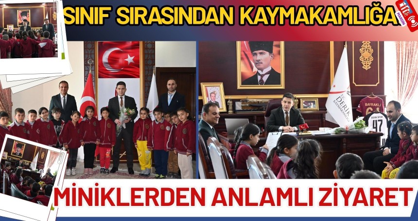 Sınıf Sırasından Kaymakamlığa: Miniklerden Anlamlı Ziyaret