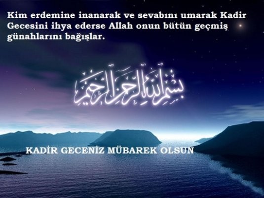 2026 Arapça Kadir Gecesi Mesajları, okunuşu ve Türkçe anlamı