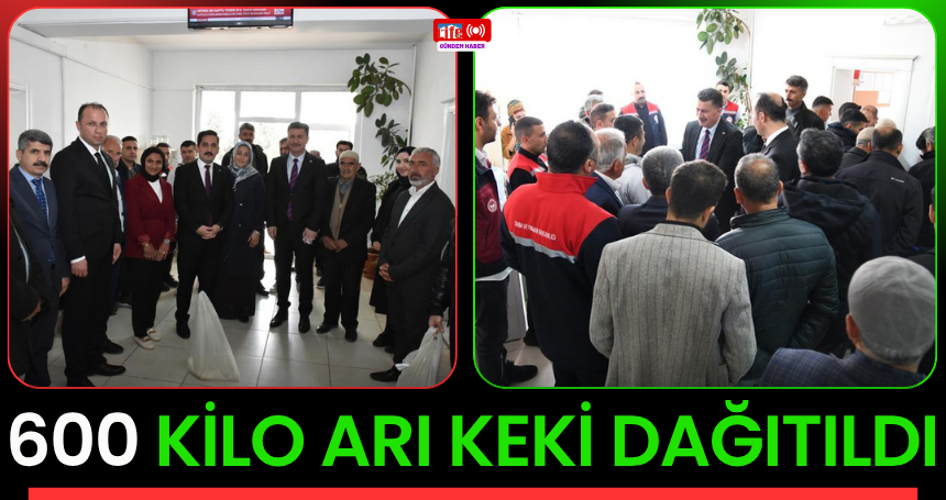45 Üreticiye 600 Kilo Arı Keki Dağıtıldı