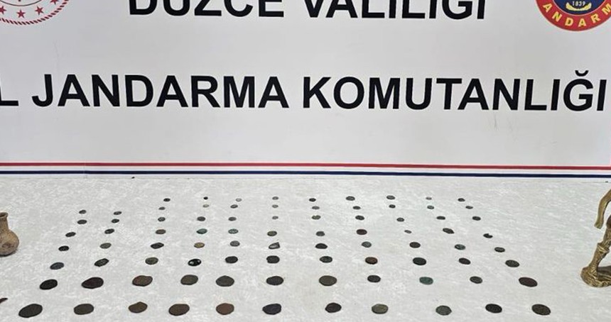 Düzce'de tarihi eser operasyonu: 2 gözaltı