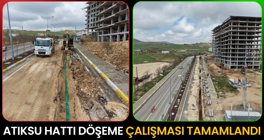 Atıksu Hattı Döşeme Çalışması Tamamlandı