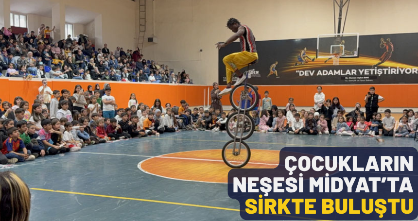 Çocukların neşesi Midyat’ta sirkte buluştu