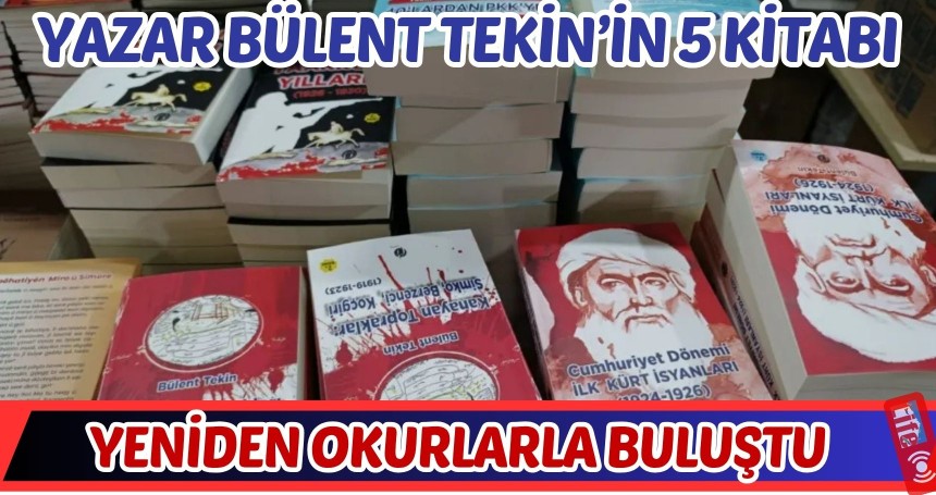 Yazar Bülent Tekin’in 5 kitabı yeniden okurlarla buluştu
