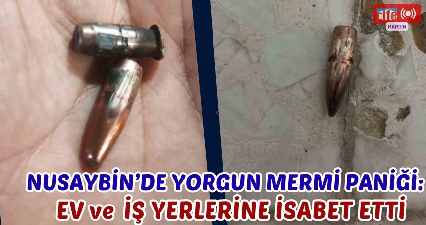 Nusaybin’de Yorgun Mermi Paniği: Ev ve İş Yerlerine İsabet Etti