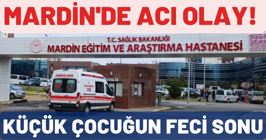Mardin'de acı olay! Küçük çocuğun feci sonu