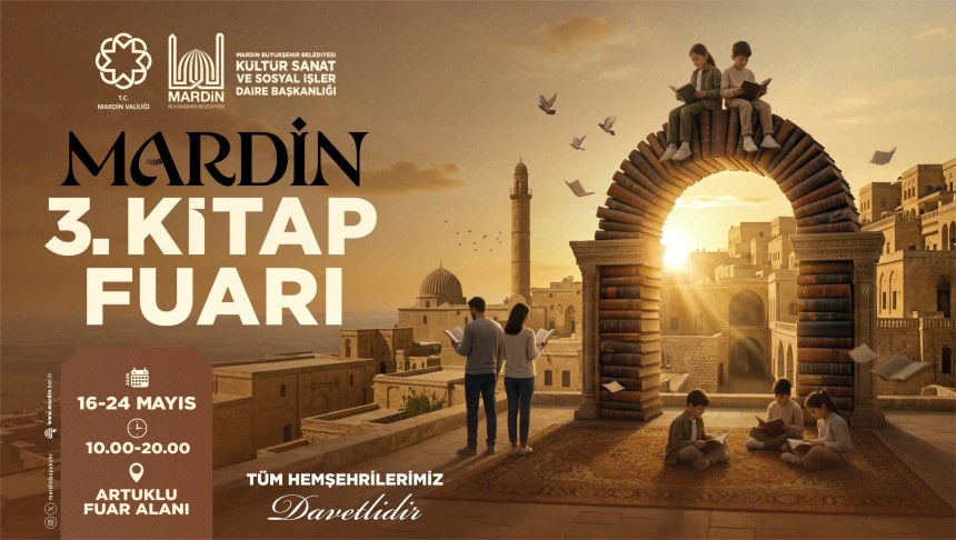 Mardin 3. Kitap fuarı kapılarını açıyor