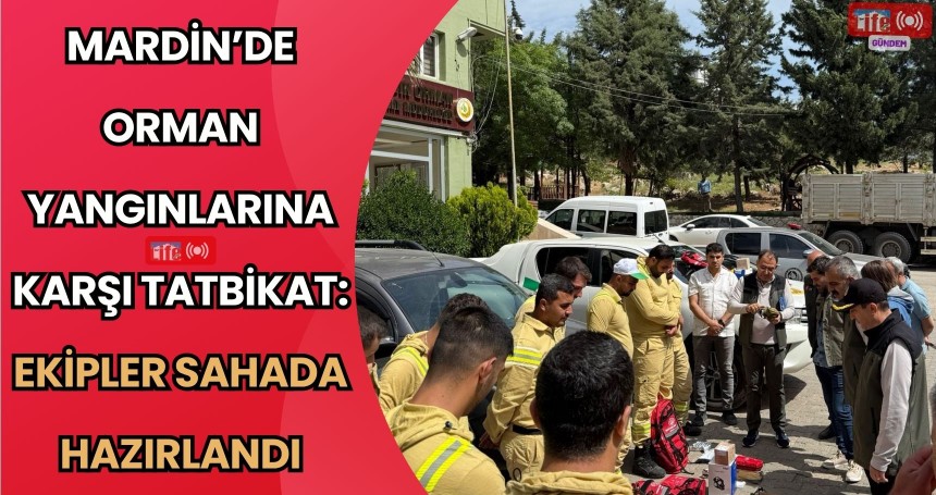 Mardin’de Orman Yangınlarına Karşı Tatbikat: Ekipler Sahada Hazırlandı